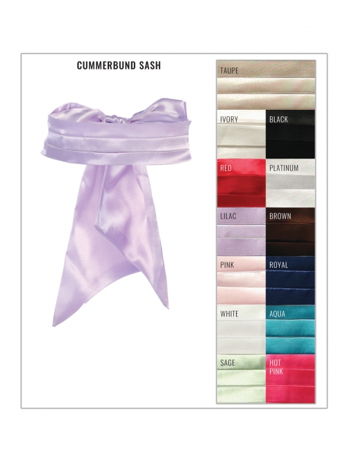 Platinum Luxury Kids Satin Cummerbund Platinum Luxury Kids Satin Cummerbund