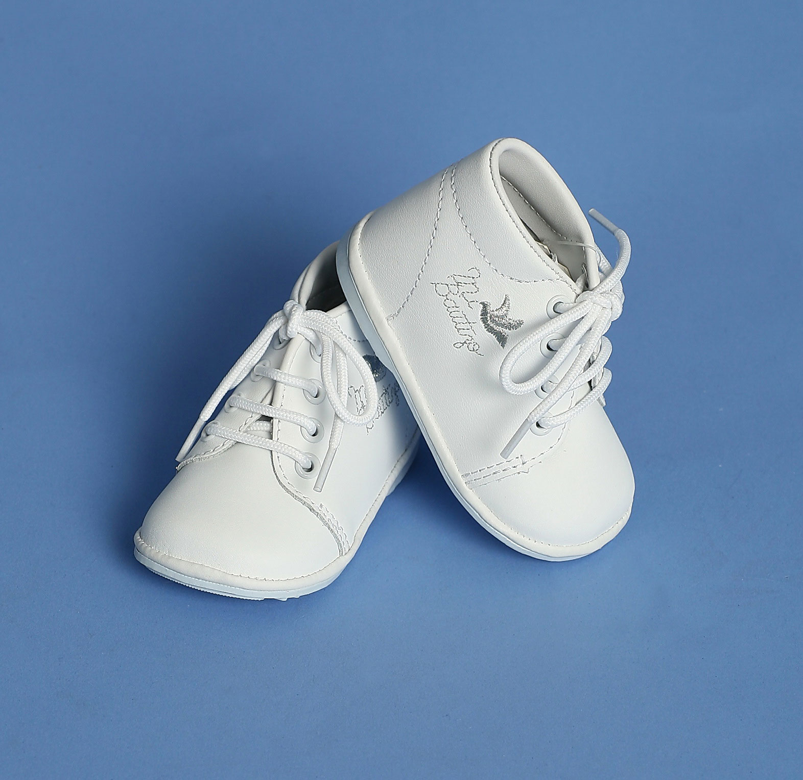 Boys Baptism and Christening Shoe Style SH2283- Spanish Leather Shoes with Round