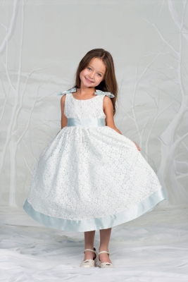 Light Blue Flower Girl Dresses