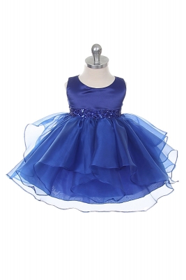 powder blue flower girl dress