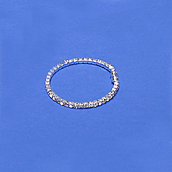 Style TT_J312- Small Rhinestone Bangle Bracelet- Lead Free