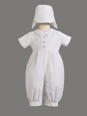Boys Baptism-Christening Romper Style GARVIN- Short Sleeved Romper