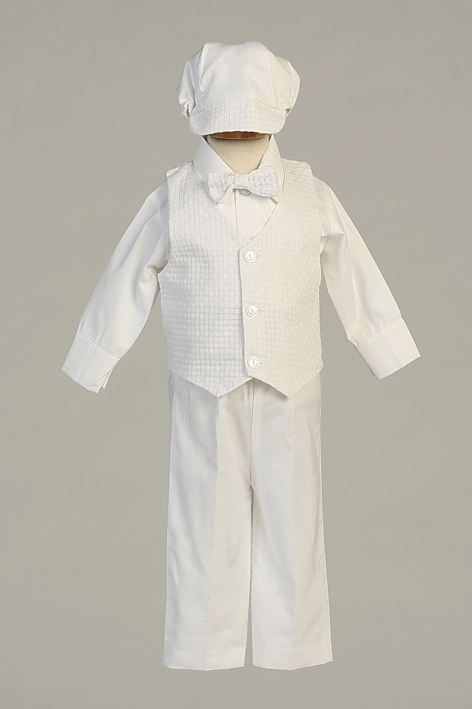 Boys Baptism- Christening Outfit with Hat- Style NATHAN