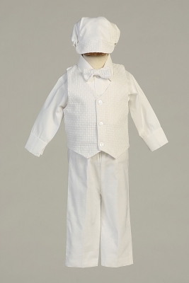 Boys Baptism- Christening Outfit with Hat- Style NATHAN