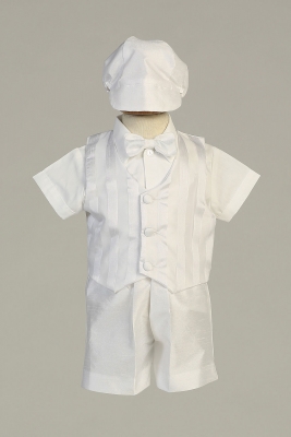 Boys Baptism- Christening Outfit with Hat- Style RICHARD