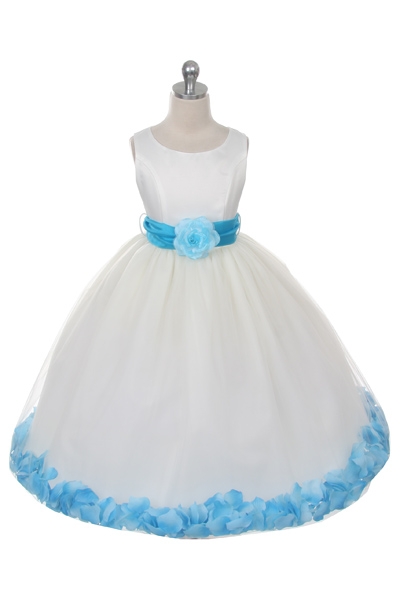 Light Blue Flower Girl Dresses