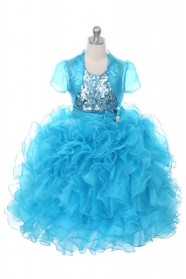 Light Blue Flower Girl Dresses