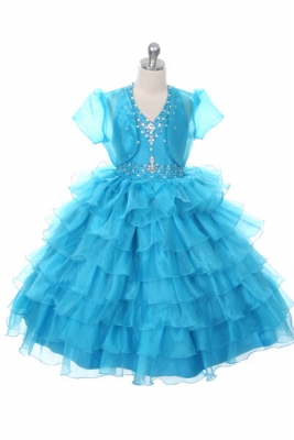 Light Blue Flower Girl Dresses