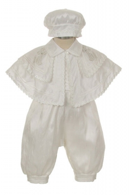 Boys Style RB300- Silk Baptism and Christening Jumper Set