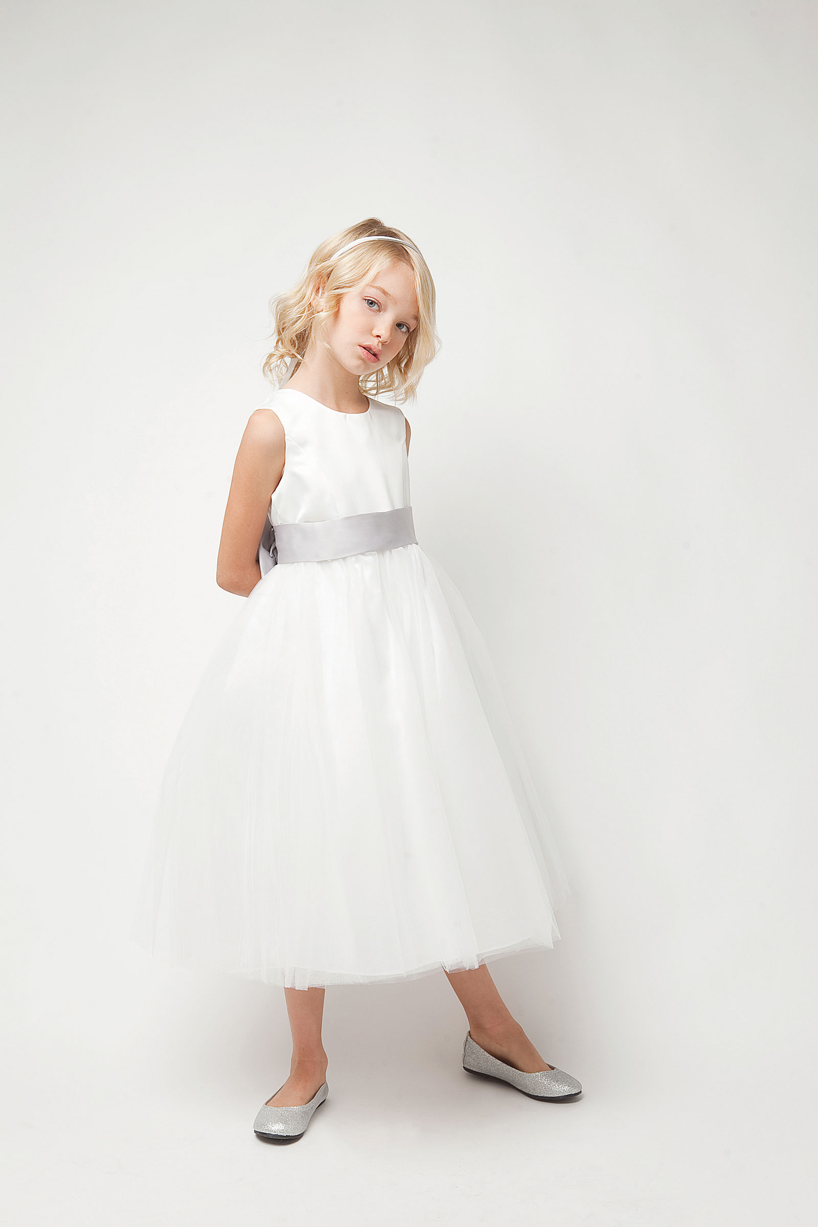 Tt 5700 14 Flower Girl Dress Style 5700 White Or Ivory Dress With