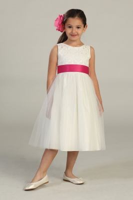 Girls Dress Style 394- OFF WHITE BUILD YOUR OWN DRESS!