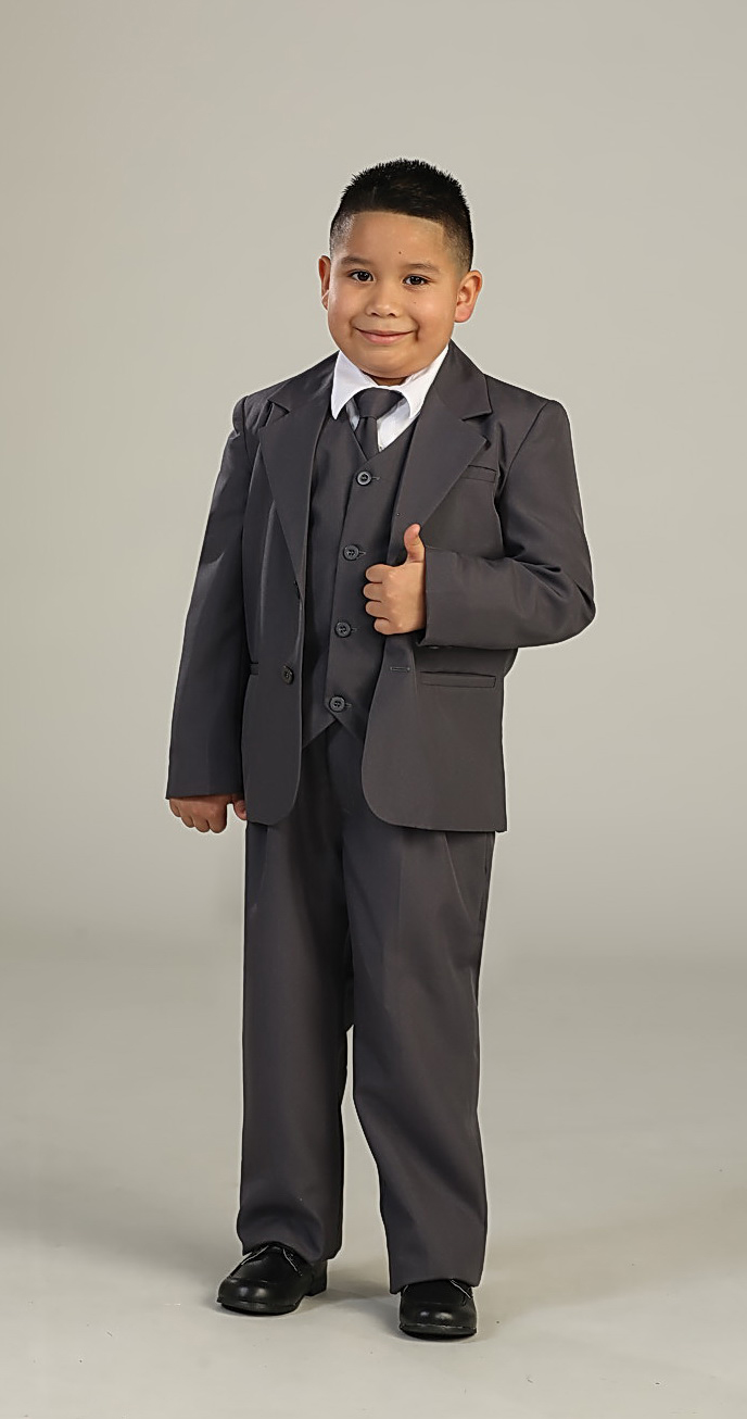 Boys 5 piece Suit 2 Button Style 4005- Choice of Color