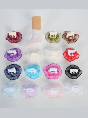 Cute Girls Organza Ruffle Socks in Choice of Color (1 Pair)