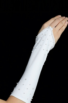 Satin Fingerless Long Gloves for Girls